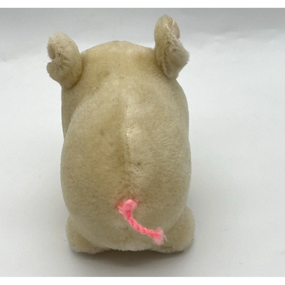 Vintage Dakin Wool Pig Plush 4 3/4